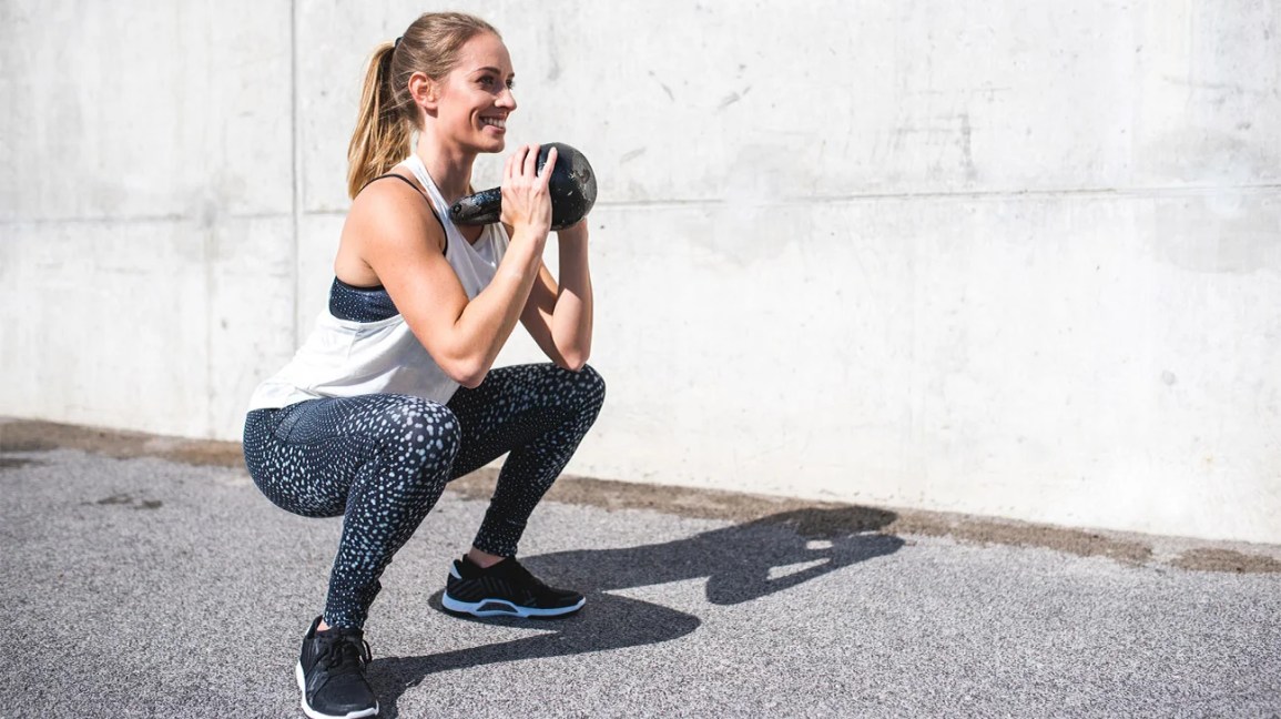 woman squatting