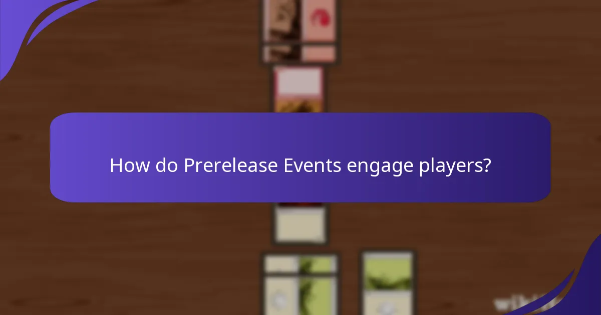 What promotional activities are associated with Prerelease Events?