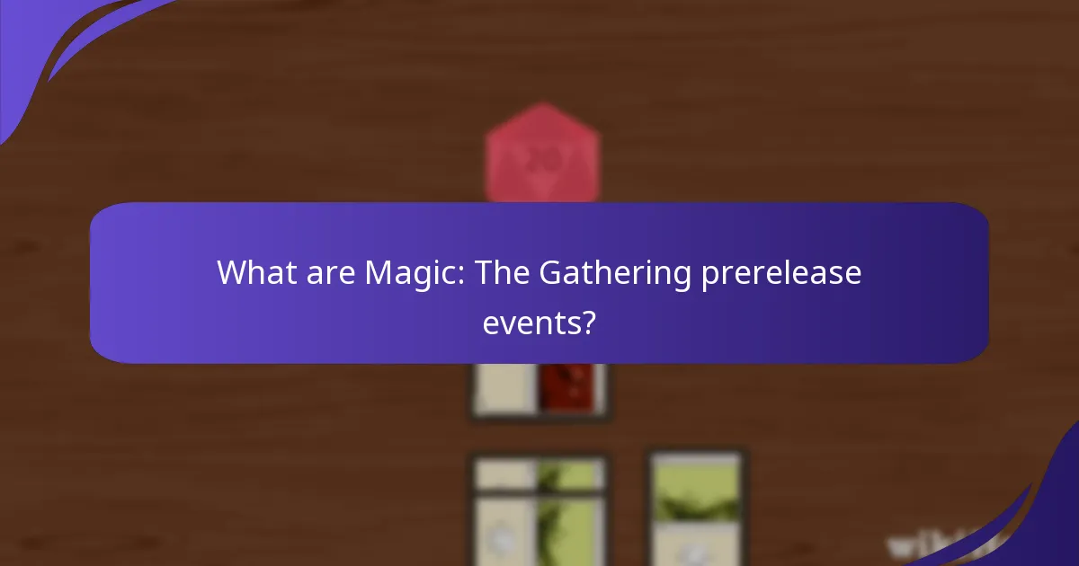 What formats are available for prerelease events?