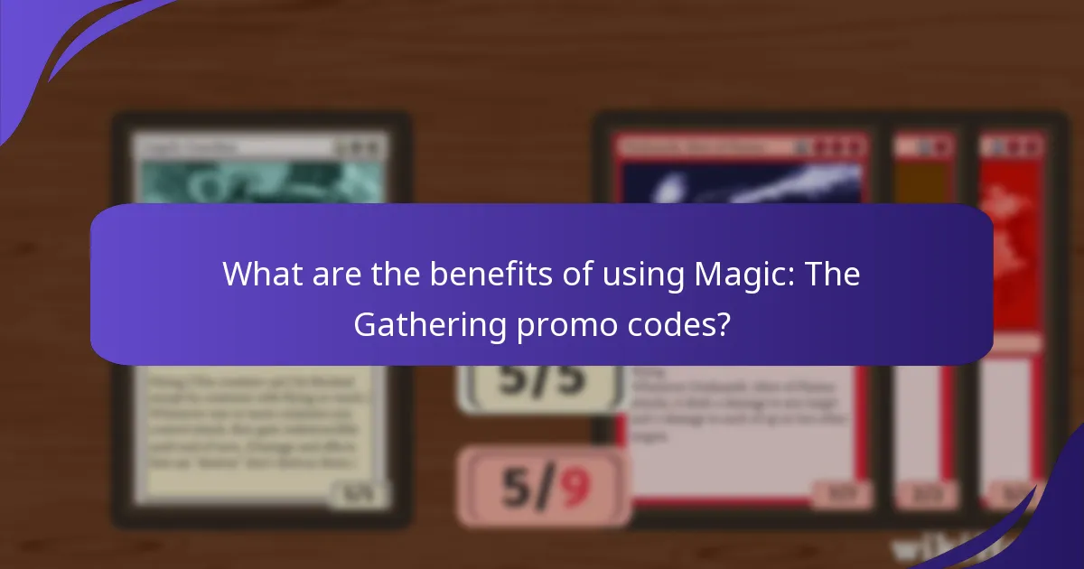How do I effectively use Magic: The Gathering promo codes?
