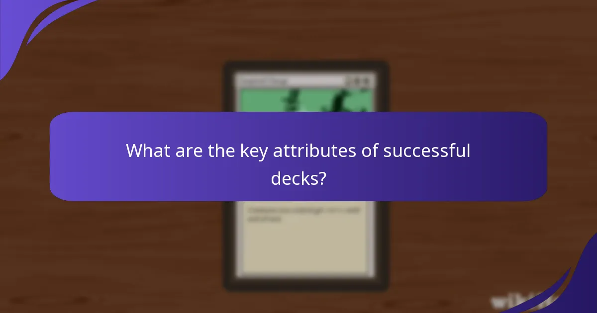 Which formats are analyzed for deck performance?