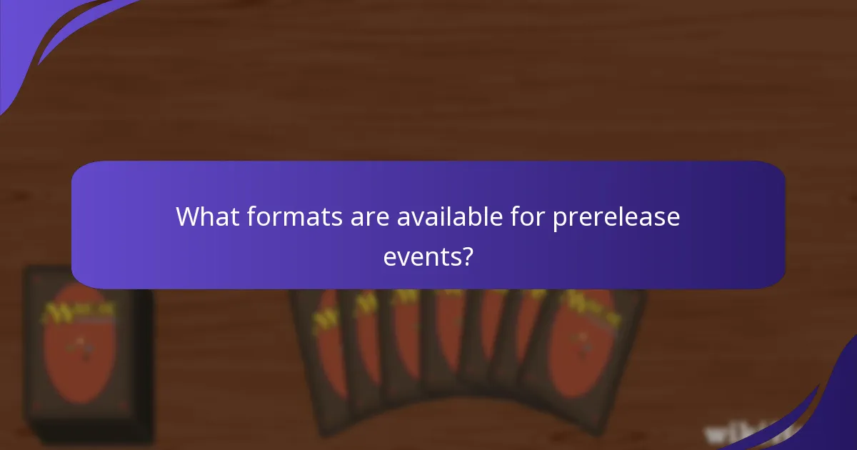 How can I participate in Magic: The Gathering prerelease events?